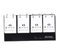 Cartes Flash Musicales, théorie Musicale Rythm Cartes Flash Remarque Carte de Formation Éducation Améliorer Le Terminalingy Sightreading et Musical pour Les étudiants débutants, BlackFlash