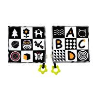 Cartes Flash Noires Et Blanches Montessori Pour Bébés, Jouet Sensoriel Pour Nourrissons, Stimulation Visuelle À Contraste Élevé, Activité D'Apprentissage