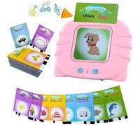 Cartes Flash parlantes - Carte parlante - Jouet éducatif - Jouets éducatifs pour petite - 112 cartes - 244 Mots -Carte mémoire