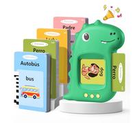 Cartes Flash Parlantes Cartes éducatives pour Enfants Talking Flash Cards 112 Feuilles 224 Mots De 3+ Ans Montessori Jouets éducatifs pour Enfants Cadeaux d'anniversaire pour (Espagnol Vert)