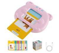 Cartes Flash Parlantes,Cartes Flash pour Tout-Petits avec 510 Mots Courants,Jouets éducatifs Montessori,Jouet d'apprentissage linguistique pour Enfants âgés de 3, 4, 5 et 6 Ans Enfants(Rose)