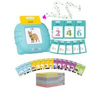 Cartes Flash Parlantes Français + Anglais(510 Mots Bleu) - Jouet Éducatif Montessori 1-6 Ans - Jeu d'Éveil Langage sans Écran - Machine à Lire Bébé Garçon Fille - Idéal Orthophonie & Voyage