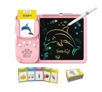 Cartes flash parlantes pour tout-petits - Taille de poche Cartes vocales audibles, apprentissage interactif | Machine à lire apprentissage précoce avec dessin de tablette, guide de mots parlant pour
