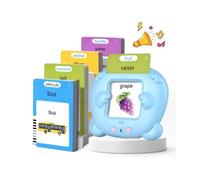Cartes Flash Parlantes - Talking Flash Cards - Jouet éducatif - Bleu - Ressources d'apprentissage préscolaire