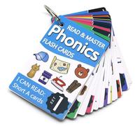 Cartes Flash phonétiques, 67 Cartes Double Face pour Apprendre à Lire, Couvre Les Voyelles Courtes et Les mélanges, Flash phonétiques étanches pour Les Enfants âgés de 4 à 8 Ans, Apprentissage