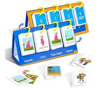 Cartes flash phonétiques - Cartes flash pour enfants, établissement de bâtiments Interactive Toy 80x | Cartes flash d'éclairage anglais définissent des leçons éducatives précoces avec images et textes