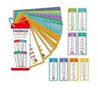 Cartes Flash Phonics - 60 Pièces Jouets d'apprentissage De La Lecture D'orthographe | Jeux De Mots Intelligents Et sans Effort pour, Garçons Et Filles, Maternelle, Salle De ole À Dom