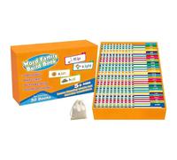 Cartes flash phoniques 30 livres à rabat pour lire et rimer Livre de construction de mots pour famille de mots alphabet jeux de mots pour enfants Ensemble d'apprentissage éducatif amusant Jeux de