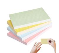 Cartes flash pour étudier - 4 cartes colorées - Papier à gratter ligné pour l'enseignement en salle de classe, les projets d'artisanat, la planification de journaux