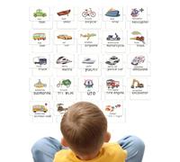 Cartes flash pour la construction de vocabulaire, Cartes flash avec des mots communs - 24 feuilles de cartes éducatives avec des mots haute fréquence - Cartes de mots anglais primaires haute fréquence