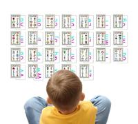 Cartes flash pour maternelle - Cartes d'apprentissage éducatives, ensemble d'activités de développement de la langue anglaise, étude double face, outils d'enseignement de la petite enfance, alphabet