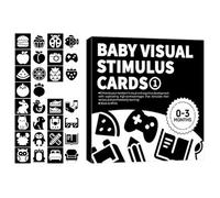 Cartes Flash Sensorielles pour l'Éveil, Carte Sensorielle Noir et Blanc pour Bébé, Fiches pour Apprentissage Précoce, Jouet Interactif pour Le Développement Cérébral des D'Âge