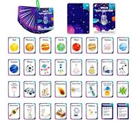 Cartes Flash Space exploration, Cartes Flash Phrases et Images, Version Anglaise, Carte éducative Bébé, Cartes de Connaissances pour jardins d'enfants, enseignants, autistes et thérapeutes