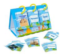 Cartes flash toddler -kids Learning Flash Cards | 72 cartes attractions panoramiques de renommée mondiale | Jeu de cartes flash pour | Jeux d'éducation spéciale | Activités d'âge préscolaire