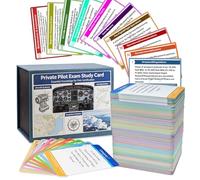 Cartes flash VFR de pilote privé, plus de 400 cartes d'étude étanches, préparation aux examens de théorie des vols FAA, résistantes aux déchirures et portables