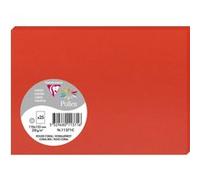 Cartes - Format C6 - 110x155mm - Pollen - Rouge corail - 25 unités - Clairefontaine G