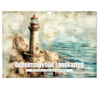 Cartes géographiques mystérieuses, Version française (Calendrier mural 2026 DIN A4 portrait), Calendrier CALVENDO mensuel