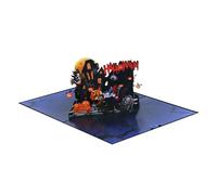 Cartes Hallo-wean, 3D Pop-up Fantômes Et Carte De, Sculpture Papier Avec Thème D'horreur, Décoration À Collectionner, Polyvalent, 18,5x13.5x0.5cm Pour La Librairie De Table À Manger Mantell