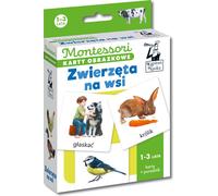 Cartes illustrées Montessori Animaux de la campagne (1-3 ans) Kapitan Nauka Katarzyna Do³hun (Buch auf Polnisch)