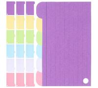 Cartes Index à Anneaux Perforées pour Étudier et Organiser | Papier et Plastique, Séparateurs Inclus, Réorganisation Facile, pour Notes, Vocabulaire, Projets et Cours