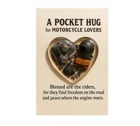 Cartes inspirantes de poche - Souvenir sentimental portable, carte d'encouragement pour les amateurs de moto | Pour les voyages, l'équitation, les anniversaires, les vacances, les hommes, les femmes