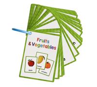 Cartes interactives de vocabulaire pour tout-petits - 11 cm x 8 cm - Cartes de mots pour enseignants de maternelle, apprentissage de la maternelle