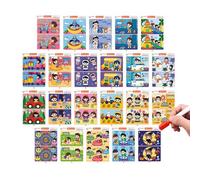 Cartes interactives Spot the Difference - Exercice de développement cognitif, activité de correspondance de paires de mémoire éducative, ensemble de cinquante unités, quantité de contenu en paquet mul