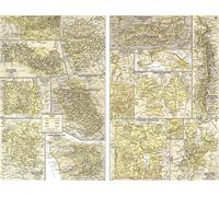 Cartes intérieures des parcs nationaux de 1958