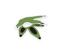 cartes jambe de dinosaure garçons 8,5 cm papier vert 8 pièces