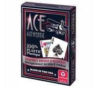 Cartes jouer Cartamundi 1060 Ace 100 % plastique, couleurs assorties
