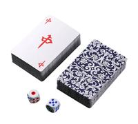 Cartes Mahjong - Jeu De Conseil Traditionnel Chinois | Jeu De Table Chinois Tranquille Avec Dés | Papier En Papier Léger Mahjongs Play Play Pour Le Nouvel An Recreation Party, Cartes À Jouer Pour Les