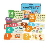 Cartes Match Game, Kids Letters Learning Match Card for Early Education, Parent-Child Interactive Fun with Compact Design, Educational Toy for Children 1,5 à 6 Ans