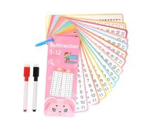 Cartes mathématiques, Ajout de cartes flash de soustraction | Multiplication Addition Substraction Division Game - Effacer les cartes perforées à double face efface pour la maternelle à la maison à la