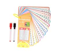 Cartes mathématiques, cartes flash d'hypothèse supplémentaires, jeu de division de multiplication de soustraction supplémentaire | Effacer à sec Cartes éducatives double face avec trous et interac
