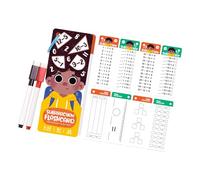 Cartes Mémo de Mathématiques pour Enfants, Aides Pédagogiques Portables, 4 Matériaux (Bois, Carton, PVC, Silicone), Fournitures Enseignants- Soustraction