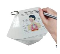 Cartes Mémoire Anatomie, Jeu De Cartes Anatomiques Système Corps Humain pour Infirmières, Guide Portable Étudiantes Soins Infirmiers Hôpital École Laboratoire Adultes Préparation Examens