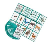 Cartes mémoire d ' Apprentissage des Animaux en Papier, avec des encres sûres, idéales pour Les Jeunes apprenants à l ' école et à la Maison, éducatives pour Les