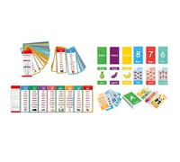 Cartes Mémoire De Mots Phonétiques, avec Code Couleur, 13 X 9 X 2 Cm, Jeu De Cartes De Liste De Mots Phonétiques, Flash, Outil d'apprentissage Amélioré, pour, Maison, École Maternelle,