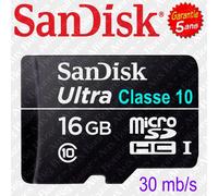 SanDisk Carte mémoire microSD SDHC 8 Go – disponible en 16/32/64/128/256 Go