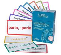 Cartes mémoires mnémoniques de pharmacologie : 60 cartes mémoire à code couleur pour apprendre les noms de médicaments génériques les plus courants - pour les étudiants en soins infirmiers, les