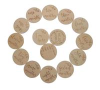 Cartes Mensuelles Bébé en Bois pour Naissance et Souvenirs | Bois Lisse, Gravure Soignée, Suivi des Mois, pour Nouveaux Parents et Albums Mémoire