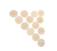 Cartes Mensuelles de Croissance Photo Rondes 13 Pièces, en Bois | Surface Lisse, Grain Classique, Accessoire de Présentation, pour Séances Mensuelles et Réseaux Sociaux