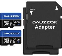 Cartes Micro Sd 64Go Lot De 2, Cartes Micro Mémoire Microsdxc Full Hd Et 4K Uhd, A1 U3 C10 Uhs-I, Jusqu'À 85 Mo/S, Carte Tf Pour Smartphone, Caméra D'Action, Enregistreur De Conduite