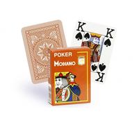 Cartes Modiano 100% Plastique 4 Index (Marron)
