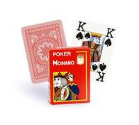 Cartes Modiano 100% Plastique 4 Index (Rouge)