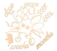 Cartes Mois Bébé en Bois, Lot de 1 Set, Beige, pour Photos | Structure Simple, Ne Se Déforme Pas Facilement, Usage Facile, pour -nés