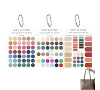 Cartes neutres personnelles complètes d'analyse des couleurs | Guide de couleur portable pour l'été, l'hiver, la récolte, le style de tenue, le maquillage, la planification de garde-robe