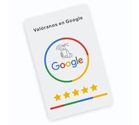 Cartes NFC multilingues ES/EN/FR/DE/NL pour Google Reviews, compatible avec Android et iPhone, cartes sociales pour entreprises (espagnol)