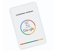 Cartes NFC multilingues ES/EN/FR/DE/NL pour Google Reviews, compatible avec Android et iPhone, cartes sociales pour entreprises (anglais)