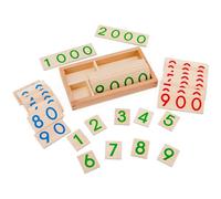 Cartes numériques en bois - Puzzle arithmétique numérique 10 x 18 x 2,5 cm, ensemble de pratique de comptage | Module de développement de compétences numériques pour l'étude à domicile, tableau de séq